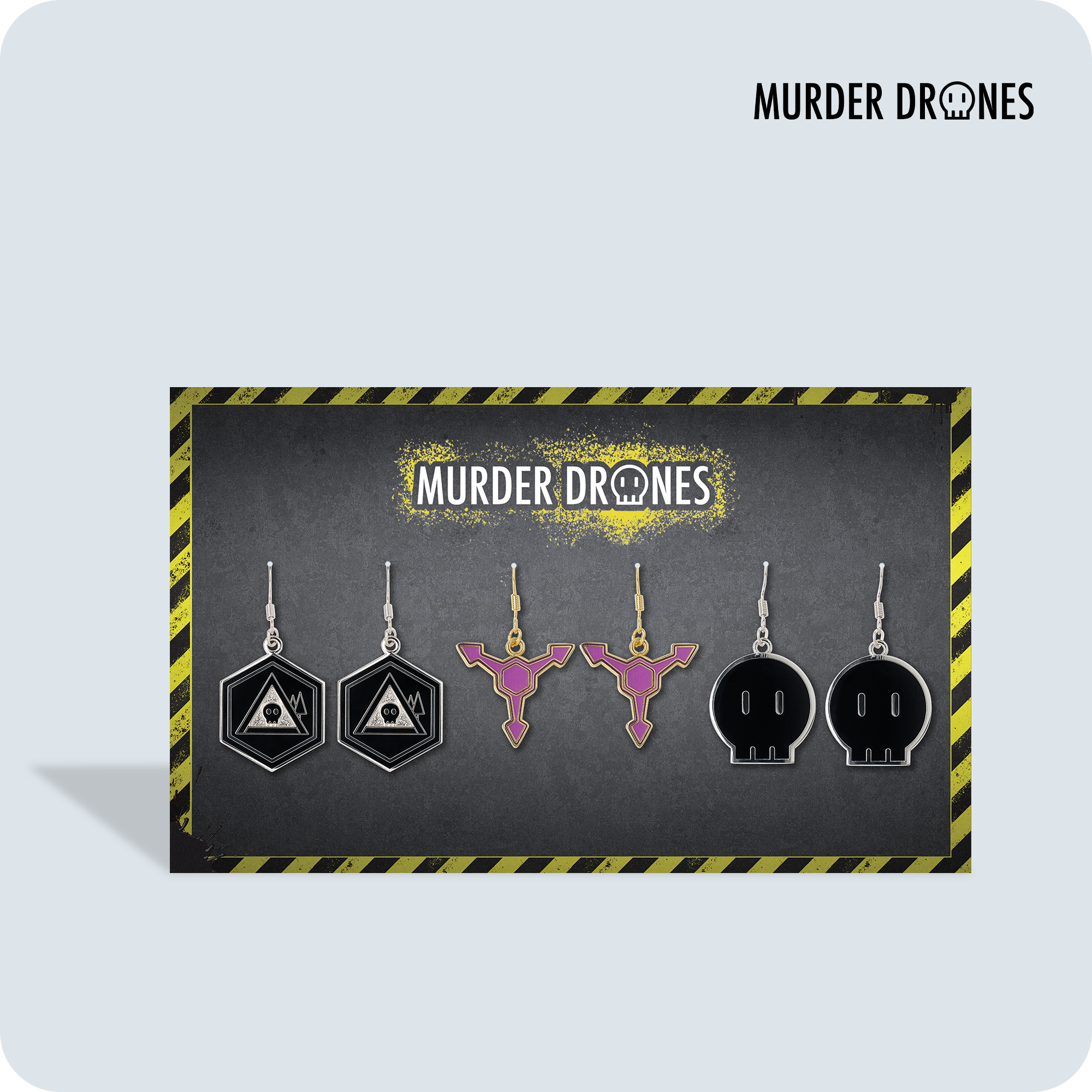 Murder Drones Earrings | Aluminium Alloy Studs | Mosspuppie Design