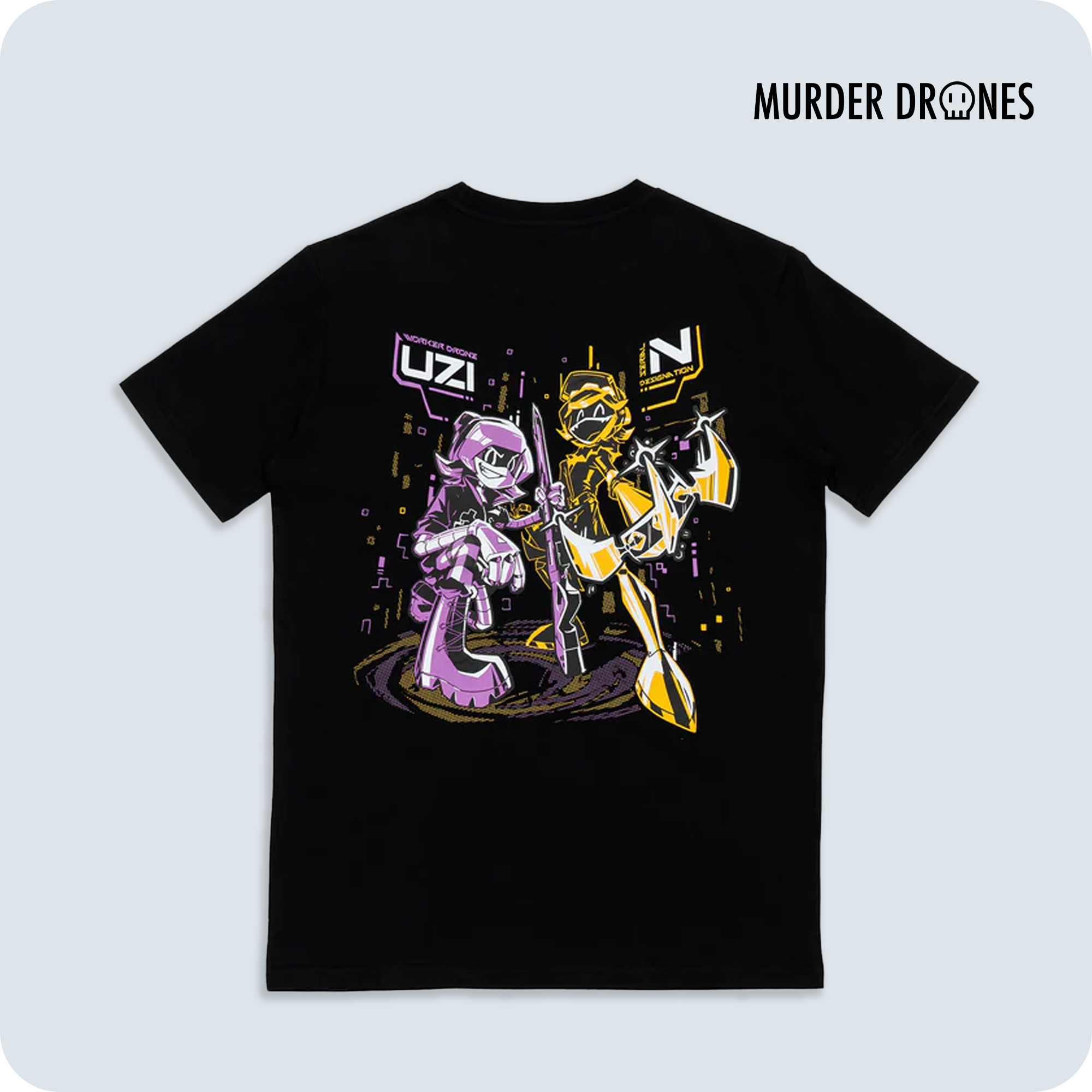 Unisex Cotton T-Shirt with Uzi & N Design | Iconic Duo Tee