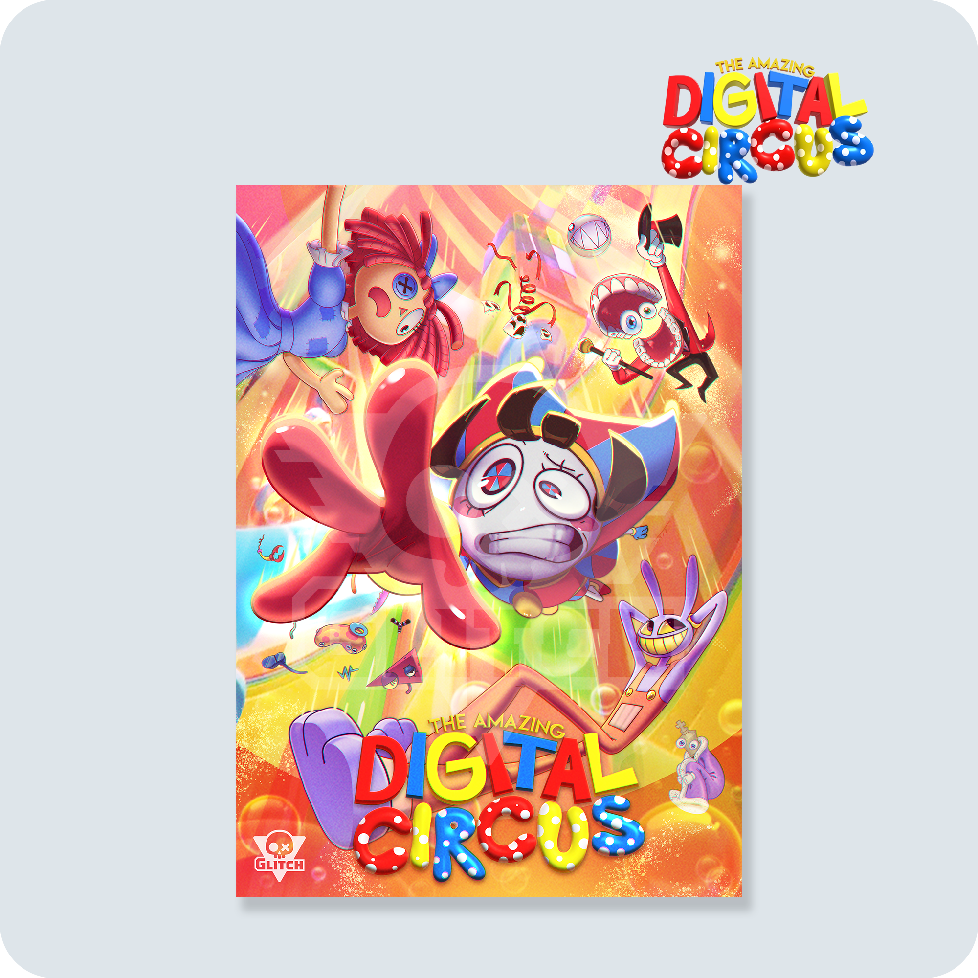 The Amazing Digital Circus Poster | A2 Size 16.5x23.4 Inches