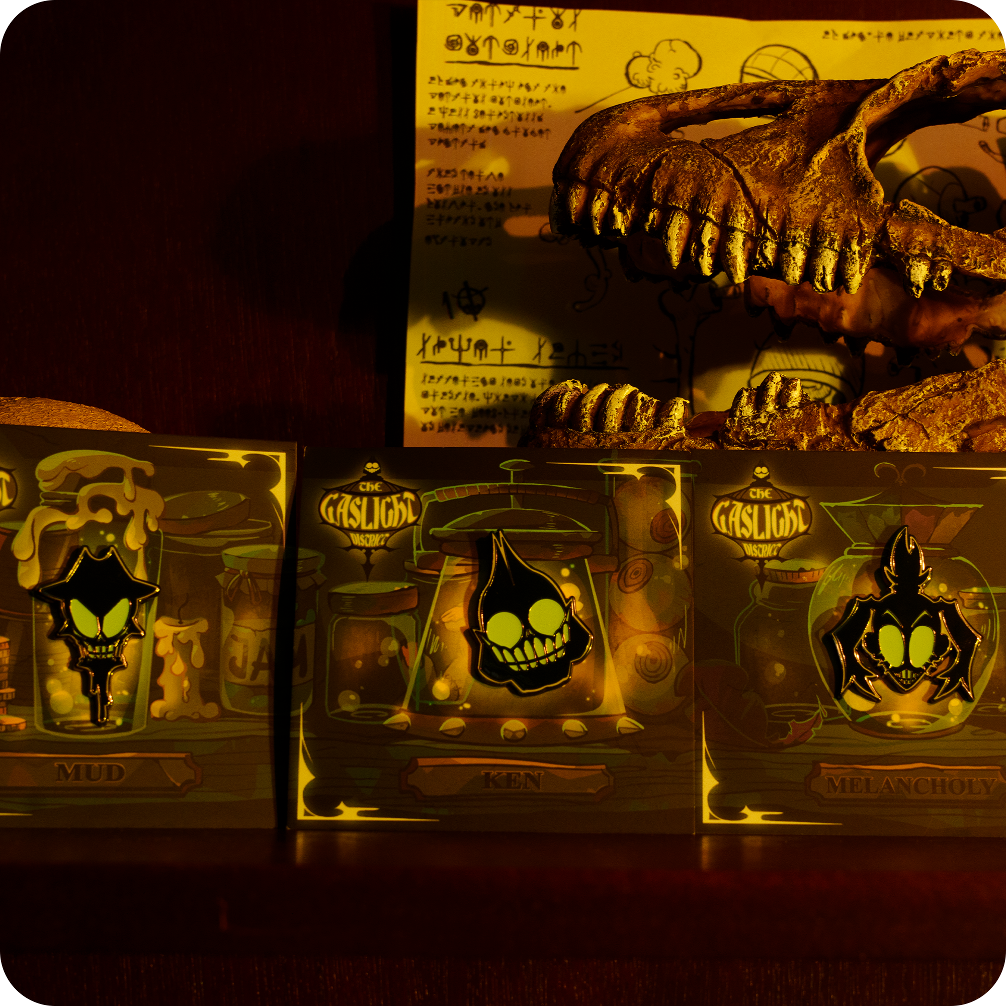 Glow in the Dark Ken Pin for Collectors | Smiling Dead Set