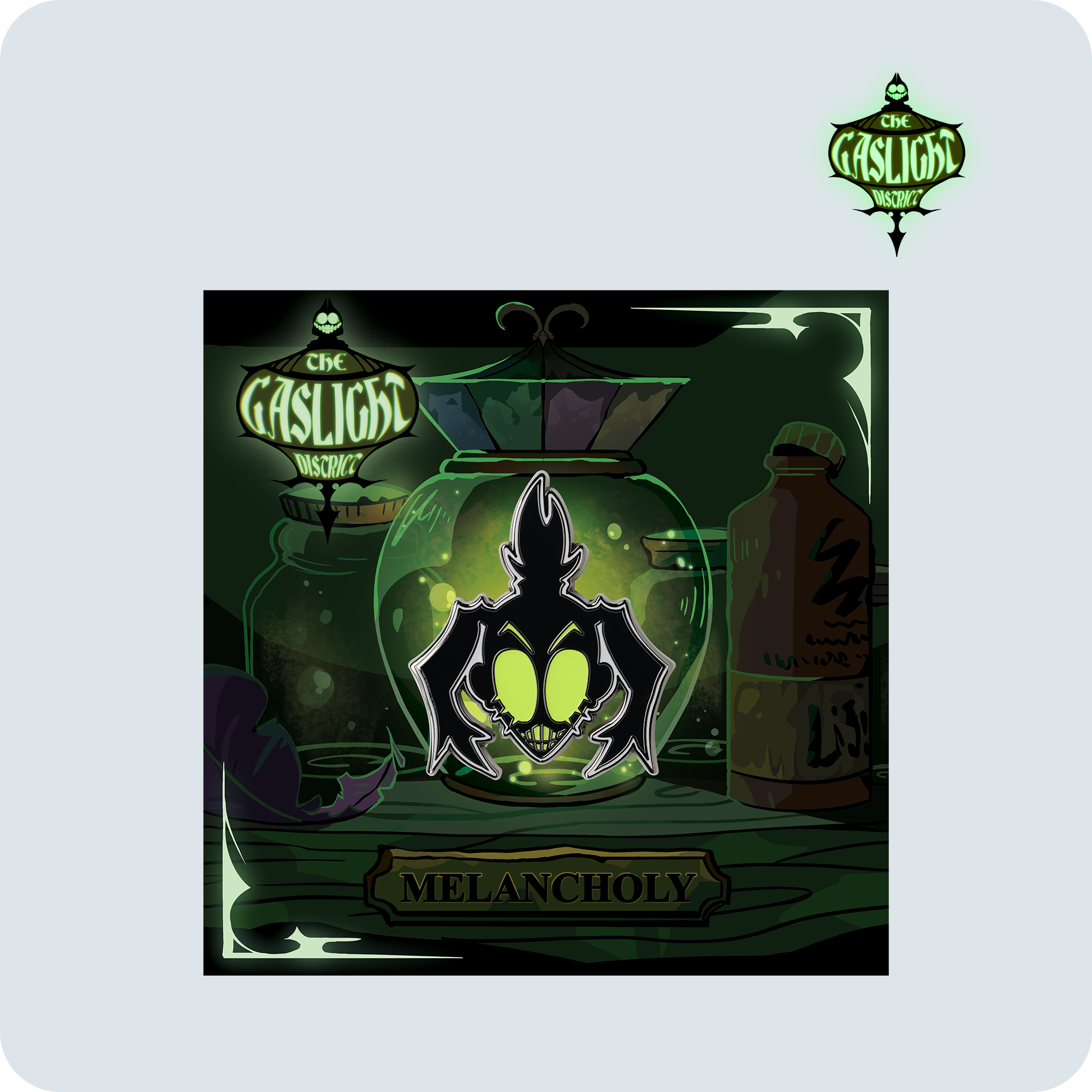 Glow in the Dark Mel Pin | Smiling Dead Collection | Enamel & Zinc Alloy