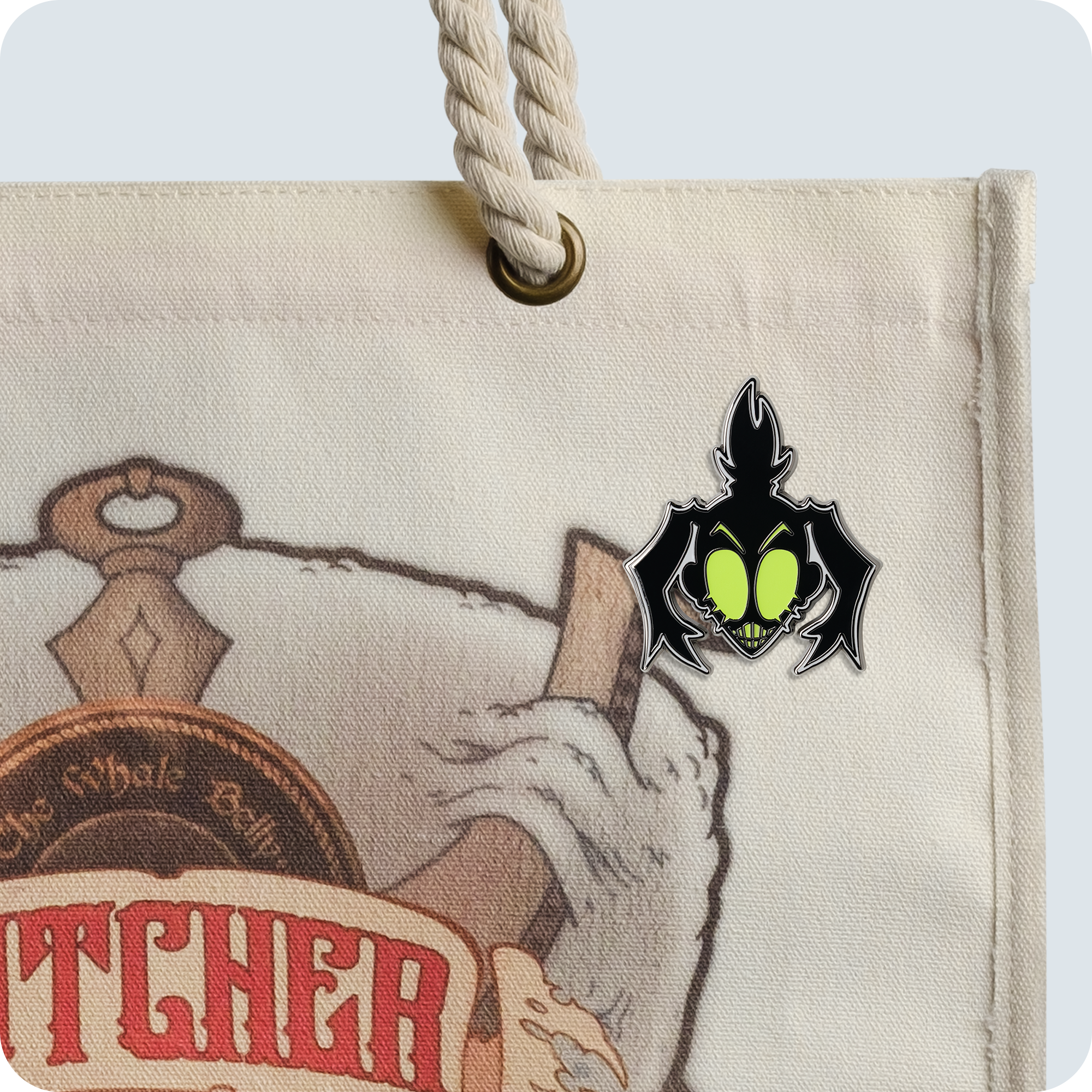 Glow in the Dark Mel Pin | Smiling Dead Collection | Enamel & Zinc Alloy