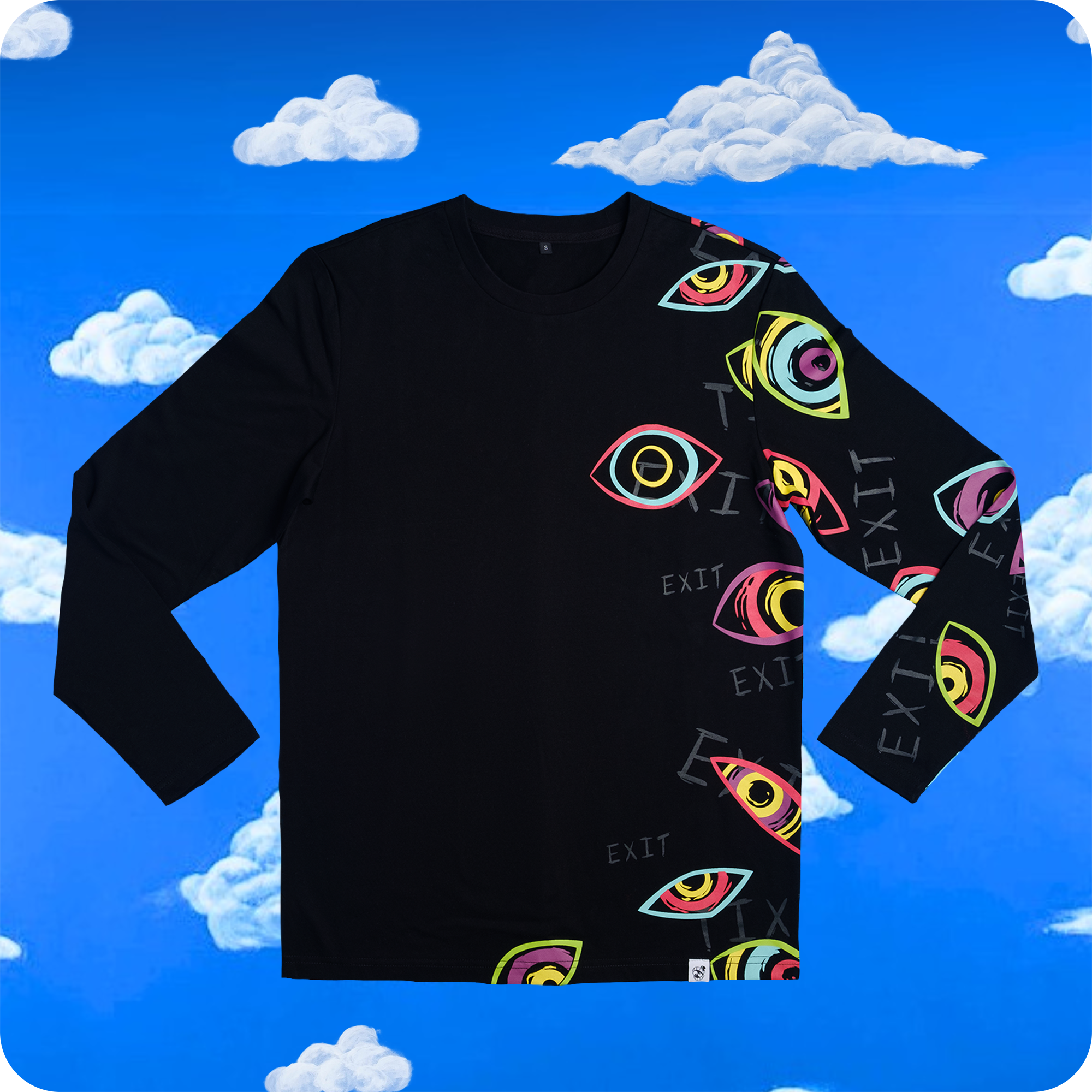 Abstract Art Long Sleeve Shirt | 100% Cotton Unisex Fit | Mosspuppie