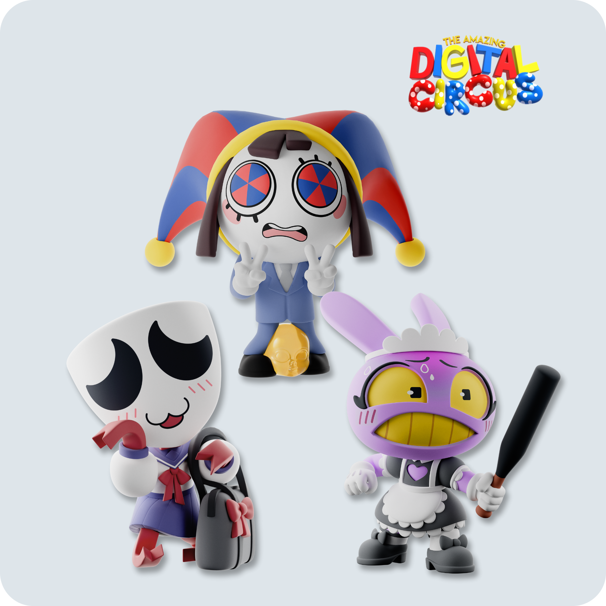 Digital Circus Animiniz Collectible Figures Set | Costume Adventure Series