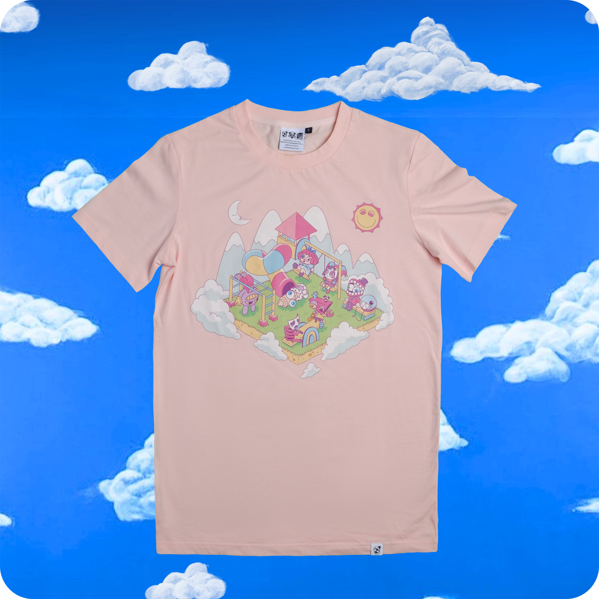 Digital Circus Unisex Cotton T-Shirt | Laura Verdin Design
